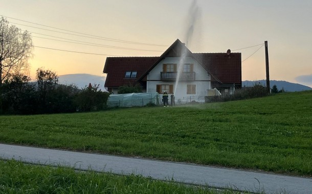 Gesamtübung beim Anwesen Gruber Kleinsemmering